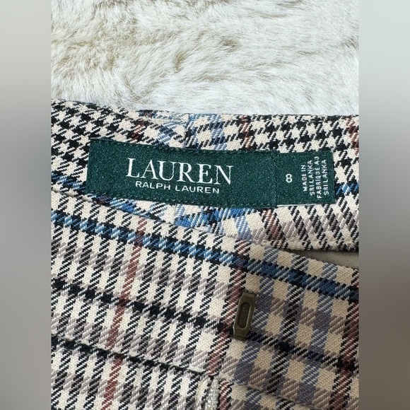 Lauren Ralph Lauren Plaid Trouser Wide Pants size 8 - Picture 4 of 13